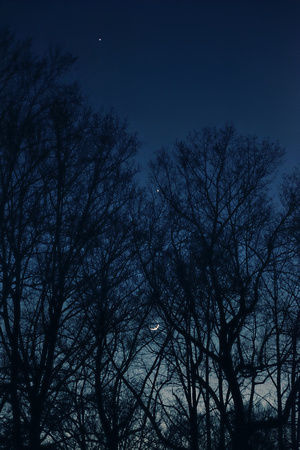 Jupiter, Venus, Crescent Moon: Feb 21, 2023, 6:30pm