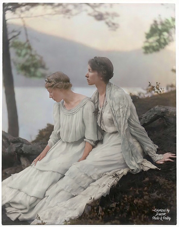 Monochrome image by Alice Boughton, 1906.  Colorized by D. W. Orr, 2023.