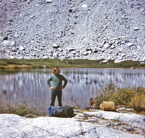 Me Breaking Camp at Mt. Whitney (1970)