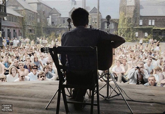 Bob Dylan at Newport (1963) Colorized by D. W. Orr