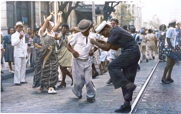 Gettin’ Your Groove On in Rio. Colorized/Enhanced by D. W. Orr