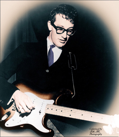 Buddy Holly, 1958, after DW Orr Processing
